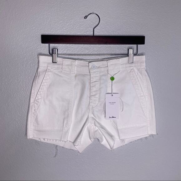 Sam Edelman Lotus Raw Edge Utility Shorts Size 2 - Picture 4 of 12